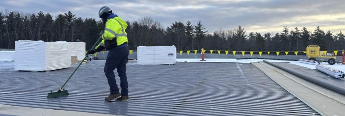 Industrial roofing inspection services