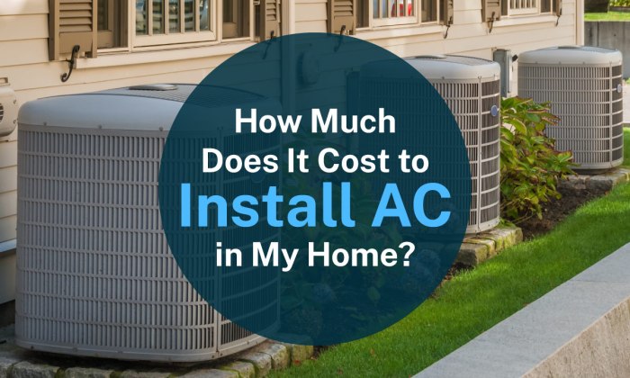 How Much Does It Cost to Install AC in My Home?