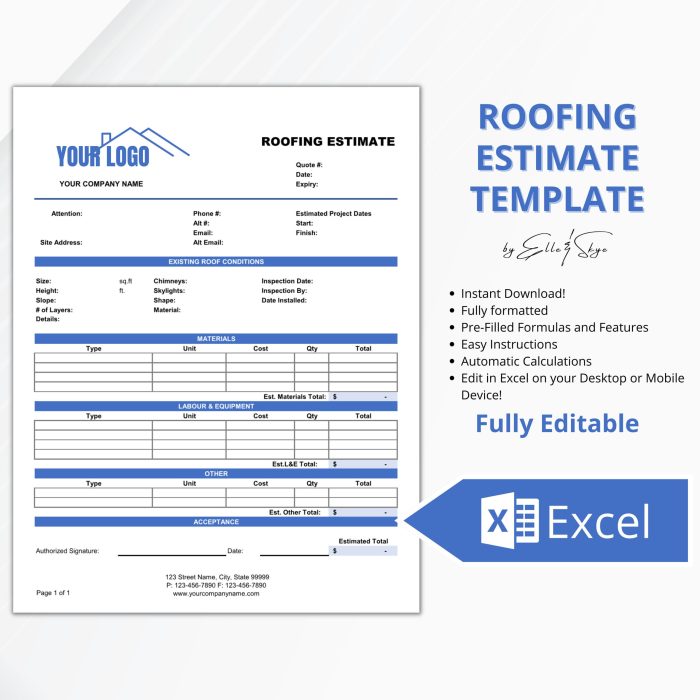 Roof maintenance estimate online