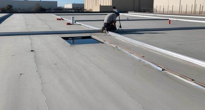 Industrial roofing inspection services